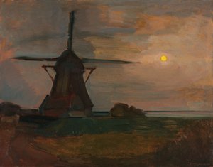 East Side Mill in Moonlight, ca. 1907